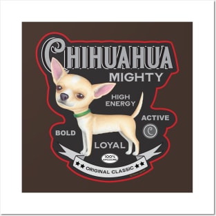 Cute Funny Chi Chihuahua Vintage Dog Posters and Art